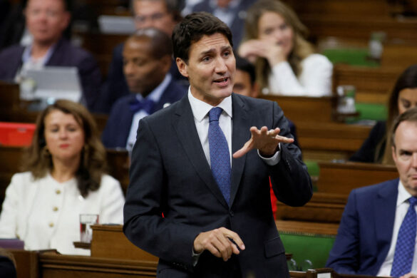 Prime Minister Justin Trudeau addresses parliament