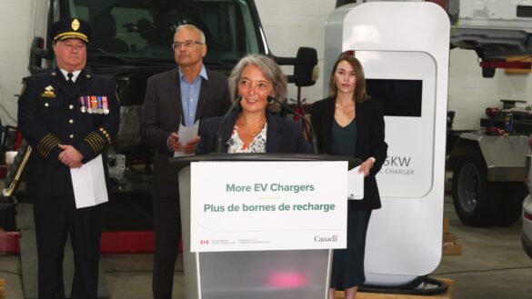 We're investing in more electric vehicle chargers across the country, making it even easier for Canadians to get to where they live, work, and play." — The Honourable Julie Dabrusin. Image source: https://x.com/juliedabrusin/status/2082929963049574420